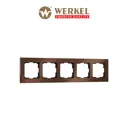 Рамка Werkel Aluminium 5 постов цвет коричневый алюминий