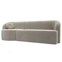 Диван Лига Диванов Лига-027 119546L 257x82x97 см вельвет цвет бежевый
