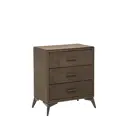 Комод Leset Кассио-3 3 ящика 60x35x72.5 см вельвет цвет коричневый