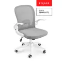 Офисное кресло Byroom Template VC6007-G 45x48x59 см сетка цвет серый