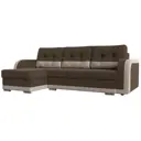 Диван Лига Диванов Марсель 109983L 234x89x148 см рогожка цвет коричневый