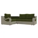 Диван Лига Диванов Митчелл 107555L 258x90x187 см вельвет цвет зеленый