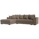 Диван Лига Диванов НордСтар 121126L 284x93x190 см рогожка цвет коричневый