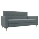Диван Лига Диванов Лига-038 121856 153x82x82 см рогожка цвет серый