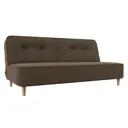 Диван Лига Диванов Портленд 108752 193x90x85 см рогожка цвет коричневый