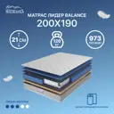 Матрас Matratex Лидер Balance 200x190 см независимый пружинный блок, двуспальный