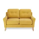 Диван Ramart design Руфус двухместный 80404126 140x90x95 см велюр цвет жёлтый/золотой