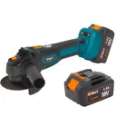 УШМ аккумуляторная бесщеточная Bort BWS-18Li-125 93722340, 18 В Li-Ion 2x4 Ач, 125 мм