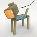 Настольная лампа Бруталити Arthur dog аниме - 1180 Sobakalampa-og-121022-0293 цвет коричневый