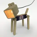 Настольная лампа Бруталити Arthur dog аниме - 1135 Sobakalampa-og-121022-0277 цвет коричневый