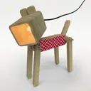 Настольная лампа Бруталити Arthur dog кристаллы - 12 Sobakalampa-ann-121022-0015 цвет коричневый