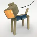 Настольная лампа Бруталити Arthur dog фэнтези - 1031 Sobakalampa-og-121022-0477 цвет коричневый