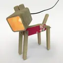 Настольная лампа Бруталити Arthur dog игры - 1303 Sobakalampa-og-071122-103 цвет коричневый