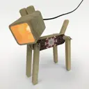 Настольная лампа Бруталити Arthur dog узор - 1048 Sobakalampa-og-121022-0447 цвет коричневый