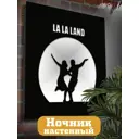 Панно настенное с подсветкой светодиодное Бруталити Arthur panno фильмы la la land - 2462 холодный белый (голубой) свет цвет черный