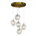Светильник подвесной Maytoni Frozen Mod254pl-05bs 5 ламп 15 м² цвет латунь