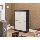 Шкаф для обуви Столплит 59x88x25 см ЛДСП цвет темно-коричневый