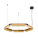Светильник подвесной светодиодный Maytoni Flat Mod296pl-l60bc3k 24 м² теплый белый (желтый) свет цвет черный