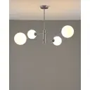 Люстра на штанге светодиодная Moderli Molecule V10839-4p 7 м² нейтральный белый свет цвет хром