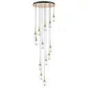 Светильник подвесной светодиодный Lightstar Acrile Ls_738131 11 м² теплый белый (желтый) свет цвет золото