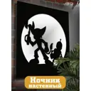 Панно настенное с подсветкой светодиодное Бруталити Arthur panno игры ratchet & clank - 1734 холодный белый (голубой) свет цвет черный