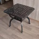 Нераздвижной садовый стол Мир дачника 6365-1 53 см x 53 см x 48 см алюминий коричневый