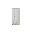 Шкаф распашной Sv-мебель 90.1x222.8x374 см МДФ цвет сосна санторини светлый