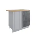 Кухонный шкаф напольный Лофт без столешницы 100x81.60x50.40 см фасад бетон МДФ каркас серый ЛДСП Дсв Мебель УТ000566756