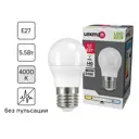 Лампа светодиодная Lexman P45 E27 175-250 В 5.5 Вт матовая 440 лм нейтральный белый свет
