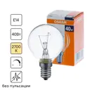 Лампа накаливания Osram шар E14 40 Вт прозрачная свет тёплый белый