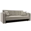 Диван Лига Диванов Тур 120493 211x82x86 см вельвет цвет бежевый