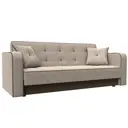 Диван Лига Диванов Тур 120504 211x82x86 см рогожка цвет бежевый