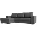 Диван Лига Диванов Дрезден 111807L 283x93x177 см рогожка цвет серый