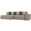 Диван Лига Диванов Кёльн 105085L 271x78x142 см рогожка цвет бежевый