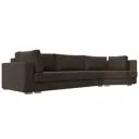 Диван Лига Диванов Лига-026 120522 340x85x139 см рогожка цвет бежевый