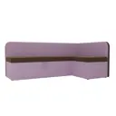 Диван кухонный Лига Диванов Форест 107088 197x82x126 см вельвет цвет коричневый