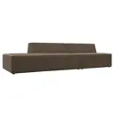 Диван Лига Диванов Монс 119490L 280x70x110 см рогожка цвет коричневый