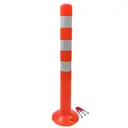 Столбик сигнальный упругий ССУ-750 ГОСТ 32843-2014 (флюр) с комплектом крепления