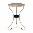 Кофейный столик круглый Sheffilton SHT-CT10-1 47x47x52 см бежевый