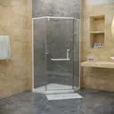 Душевой уголок RGW Hotel HO-084-W 375642, 100x100x195 см, профиль белый