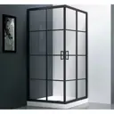 Душевой уголок Veconi Rovigo 413724, 90x90x195 профиль черный 5