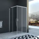 Душевой уголок Veconi Rovigo 413855 90x90x195 профиль хром