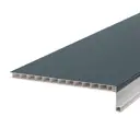 Панель откоса ПВХ 1500x200 мм антрацит