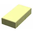 Брусчатка Кирпичик 200x100x60 мм жёлтый
