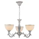 Люстра подвесная Reluce Нет 74435-0.4-03 3 лампа 6 м² цвет белый