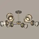 Люстра на штанге Reluce Нет 03592-0.3-6 fgd+bk 6 лампа 18 м² цвет черный