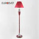 Торшер классический с абажуром EUROSVET Majorka 009/1T MRD (бордо) 160 см E27