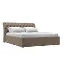 Кровать Лига Диванов Сицилия 120150 184x110x239 см рогожка цвет корфу 03