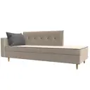 Диван Лига Диванов Селена 118554L 214x83x85 см рогожка цвет бежевый