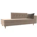 Диван Лига Диванов Селена 118545 214x83x85 см велюр цвет бежевый